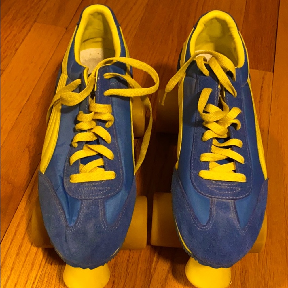 Retro Puma Kitty Skates (Blue/Yellow) Size 10